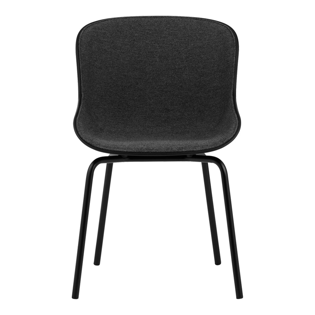 Modern Hyg Side Chair with Steel 4-Leg Base & Upholstered Seat - Perfect for Dining Room, Kitchen, Office or Small Space Decor