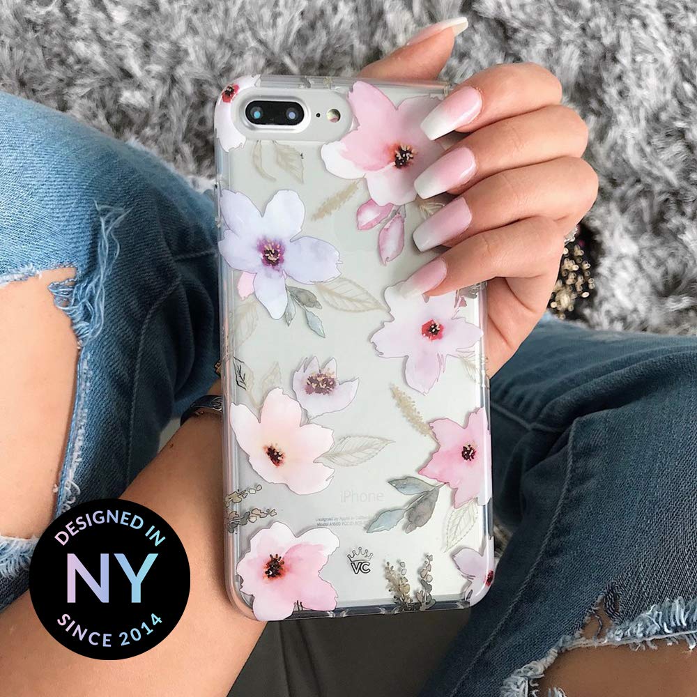VELVET CAVIAR iPhone Xs & X Case - Floral Clear Protective Phone Cover for Women & Girls | Cute Magnolia Flower Design | Perfect for Everyday Use, Work & School