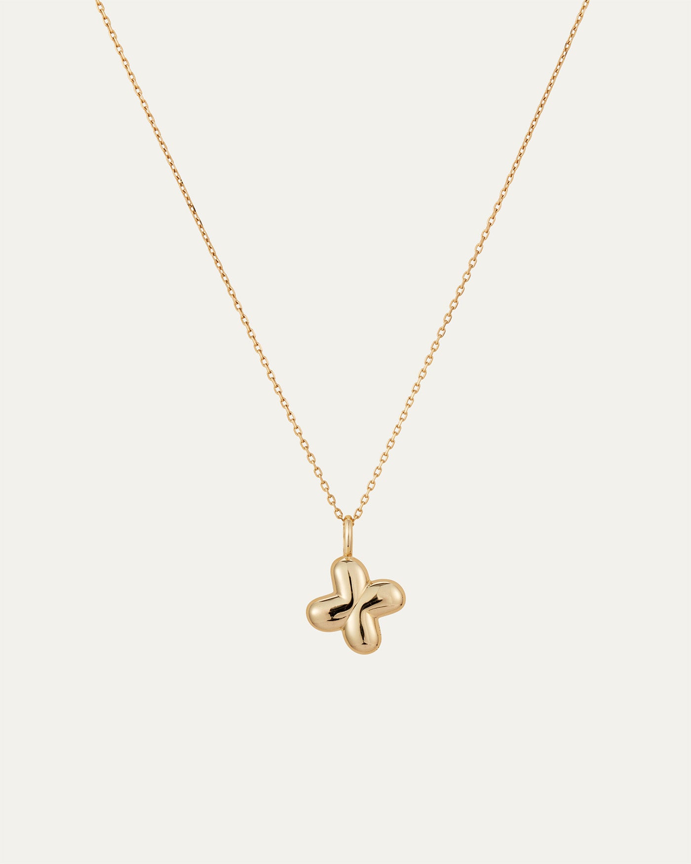 14K Gold Bubble Letter Necklace - Personalized Initial Pendant Jewelry for Women, Gift for Her - Perfect for Birthdays, Anniversaries & Everyday Wear