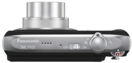 Panasonic Lumix DMC FX55 12.1MP Digital Camera with 3.6x Optical Zoom - Black | Compact Point & Shoot Camera for Travel, Vlogging & Everyday Photography
