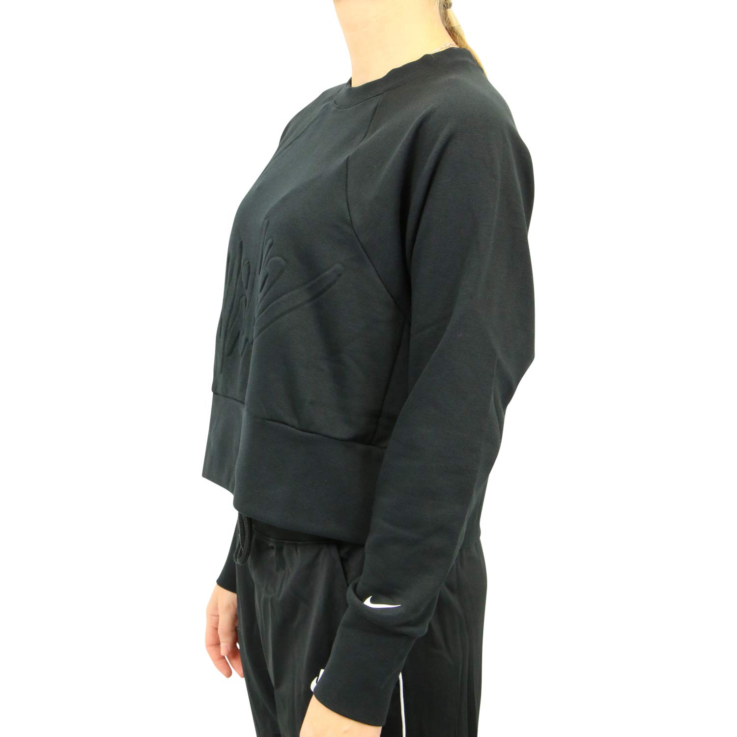 Nike Women's Fitness Workout Sweatshirt - Black, Medium | Gym, Yoga & Running Hoodie for Active Lifestyle