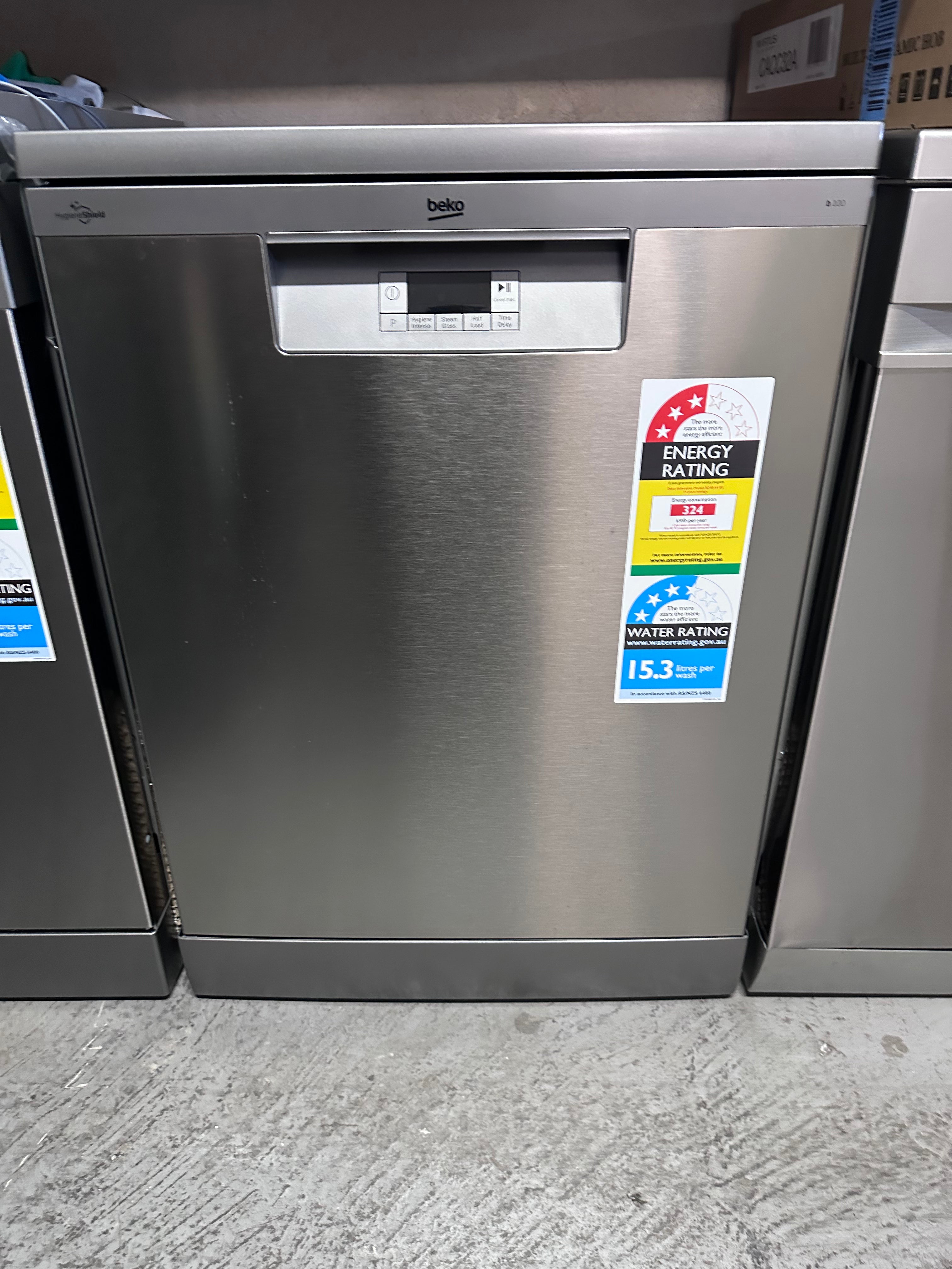 Beko 14 Place Freestanding Dishwasher - Stainless Steel BDFB1410X | European Made | Compact & Energy Efficient | Perfect for Small Kitchens & Apartments
