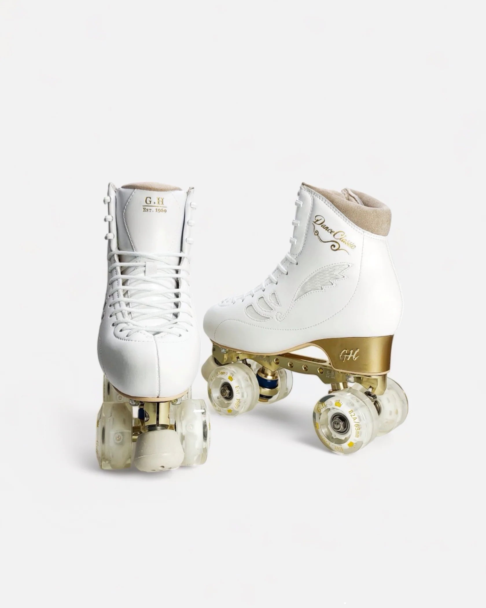 GH Dance Classic Quad Roller Skates for Adults - Vanguard & Jaboco Frame Options - Perfect for Roller Dance, Rink Skating & Artistic Performances
