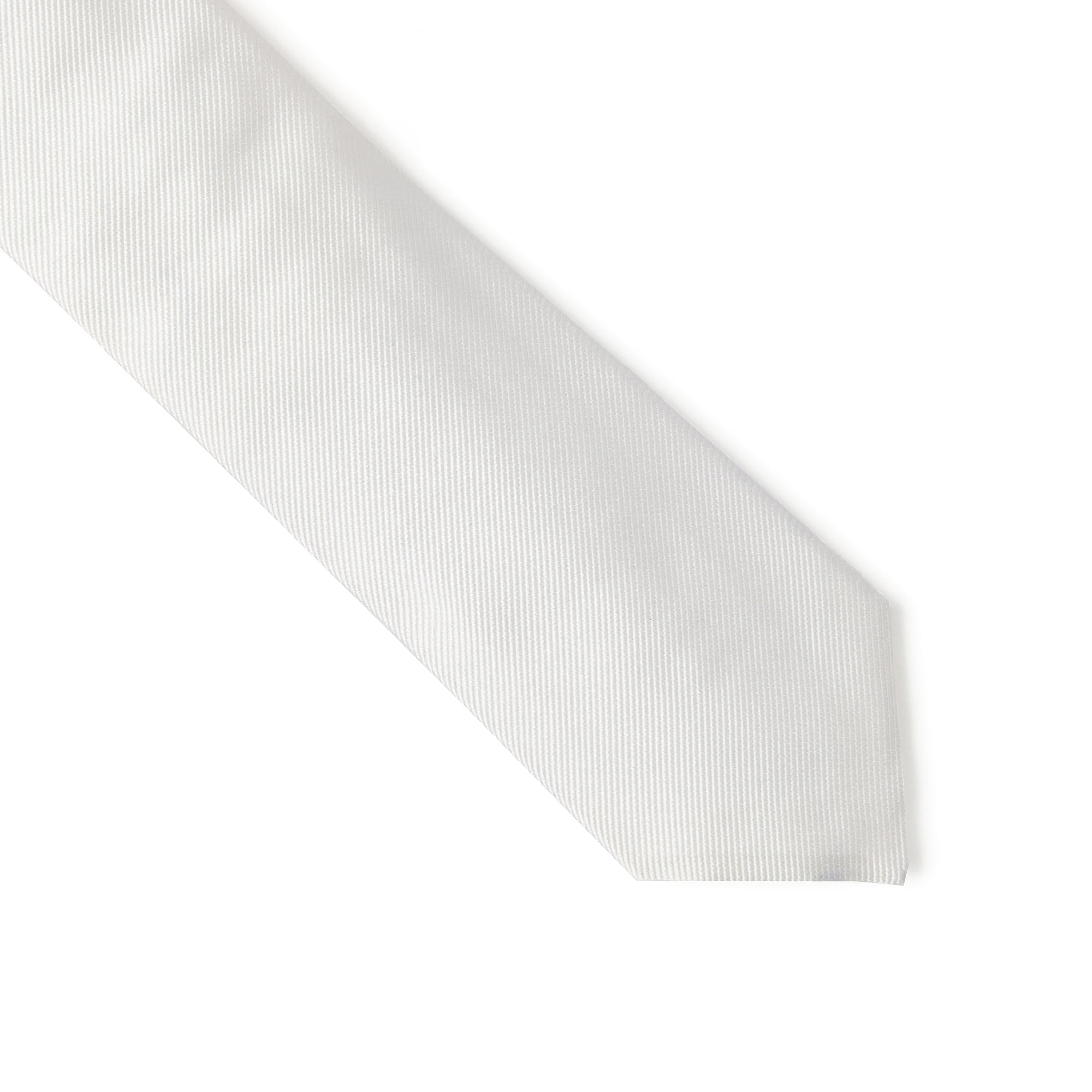 Henry Sartorial 3-Fold Zeus Collection White Silk Tie for Men - Perfect for Weddings, Business Meetings & Formal Events
