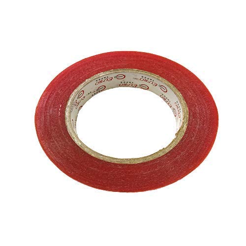 BLUSHIA Red Double-Sided Hair Wig Tape - Strong Hold for Hair Patches & Toupees (20 Meter Roll) - Ideal for Cosplay, Costumes, and Daily Wear