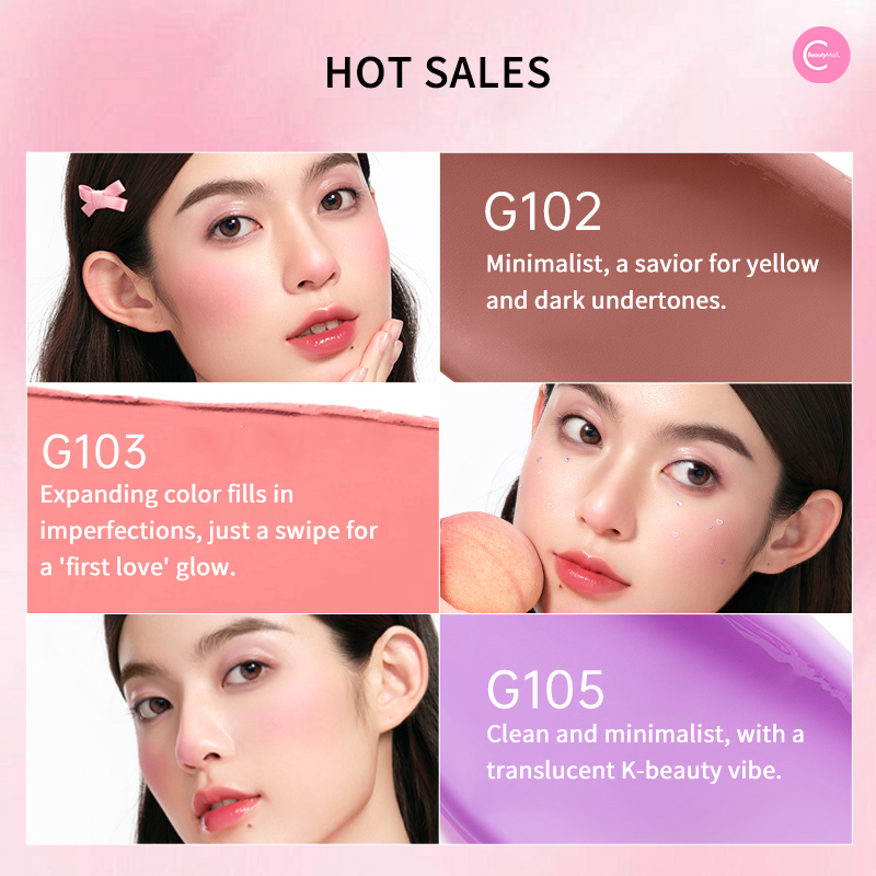 Mooekiss Multi Romance Cream Blush - Buildable & Blendable Cheek Color for Natural Flush - Perfect for Everyday Wear, Date Night & Special Occasions