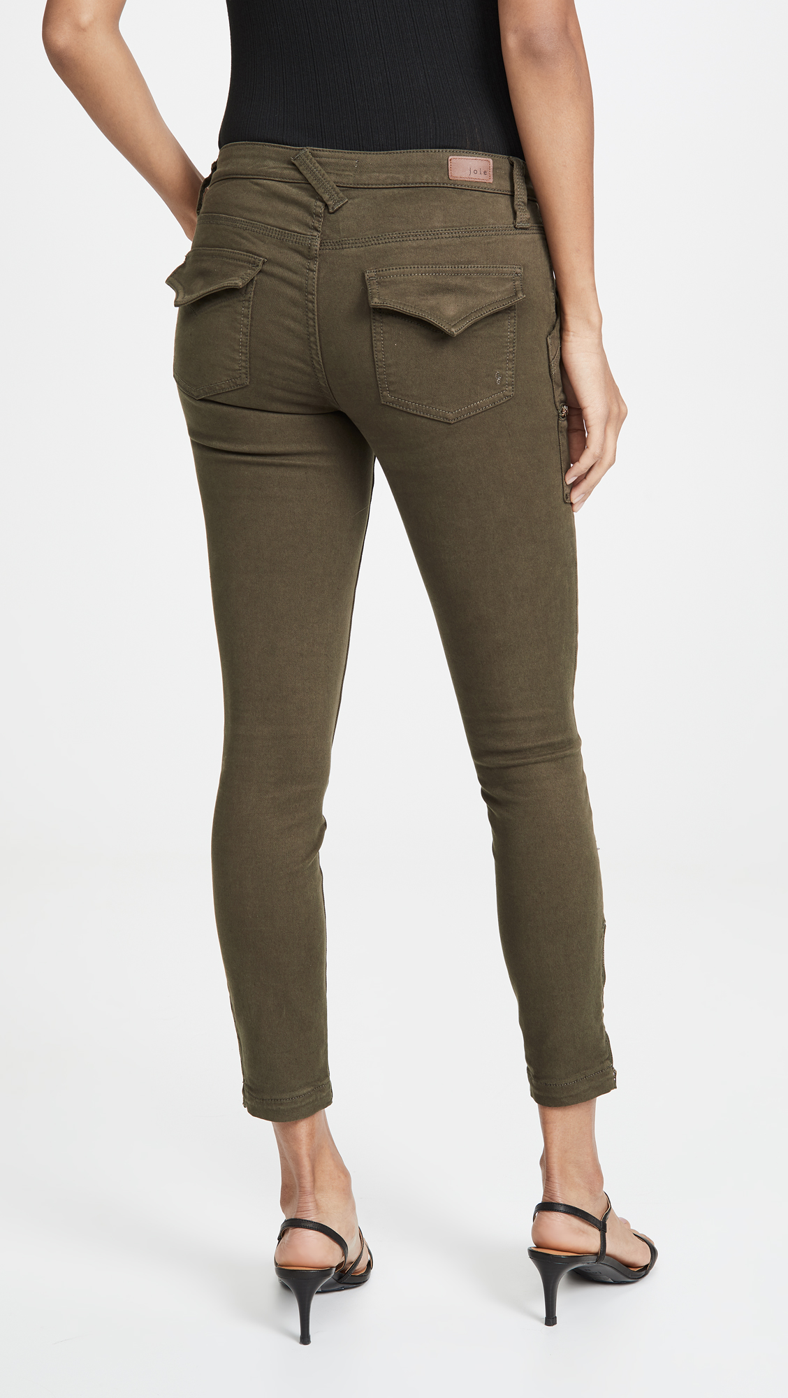 Joie Women's Park Skinny Pants - Stretch Comfort Fit High Waisted Ankle Pants for Work, Travel & Casual Wear