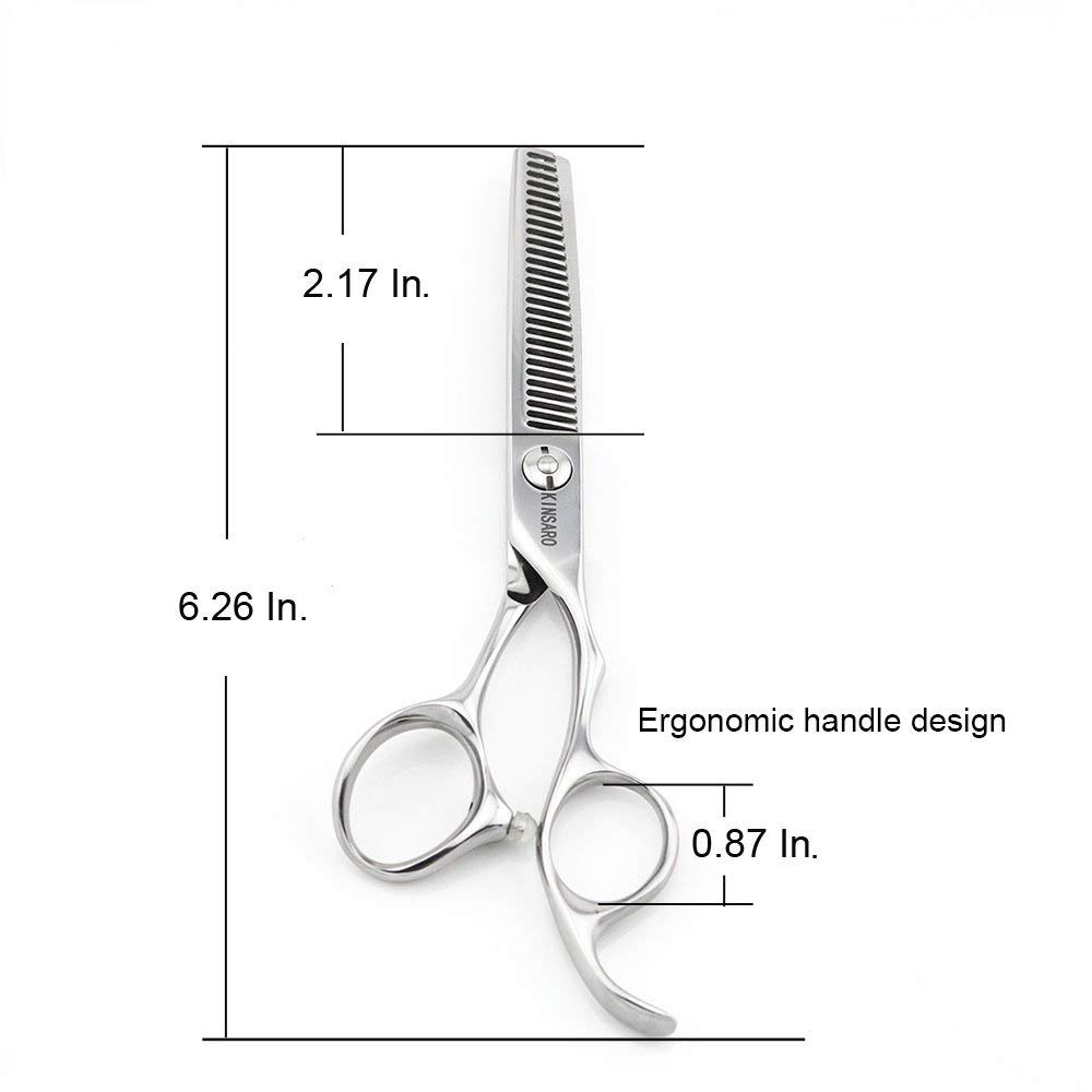 Professional 5.5 Inch Hair Cutting Scissors & Thinning Shears - Barber Grade Stainless Steel Hairdressing Tools for Salon, Home Haircuts & Styling