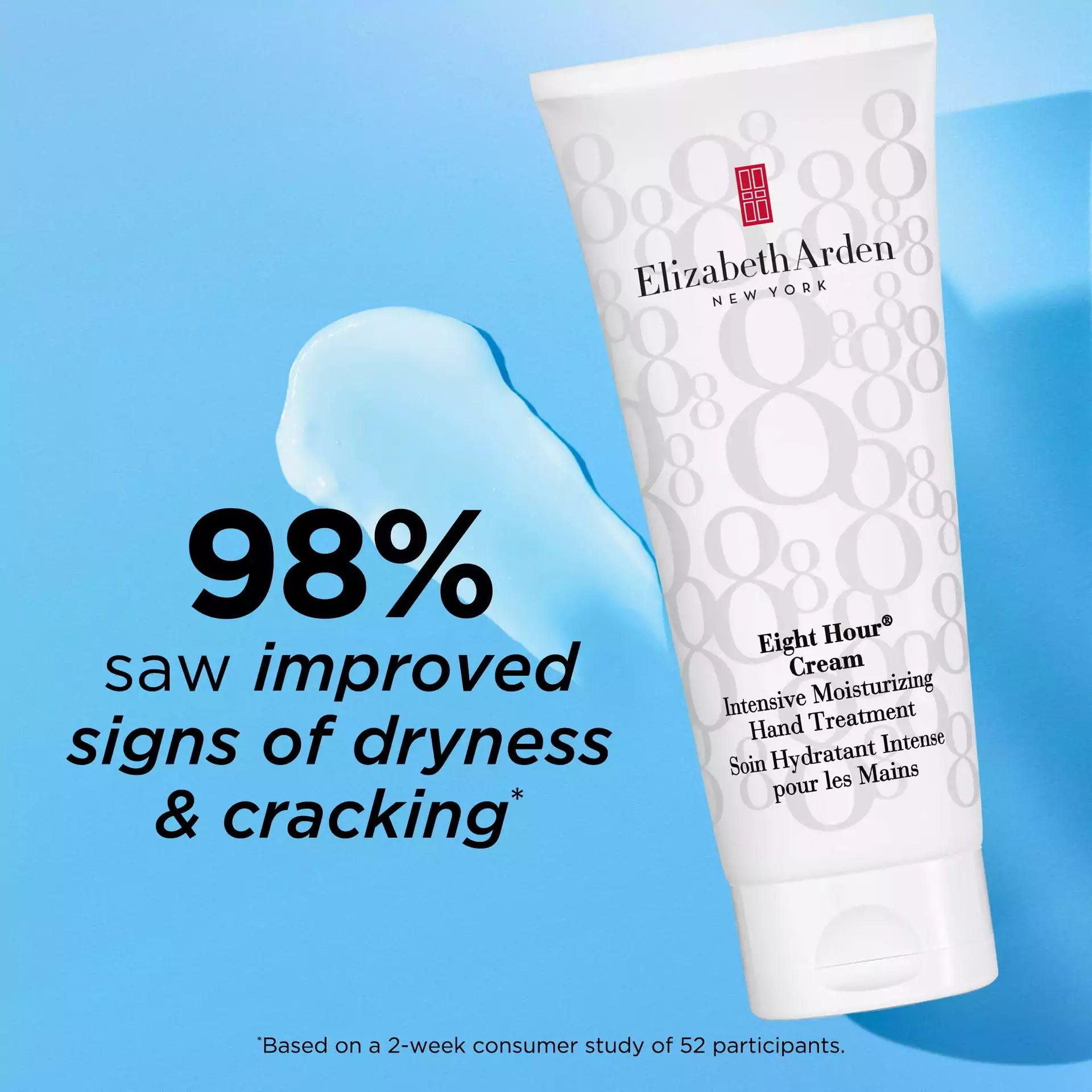 Eight Hour® Intensive Moisturizing Hand Cream - Deep Hydration & Repair for Dry, Cracked Hands - Perfect for Winter Care & Overnight Treatment