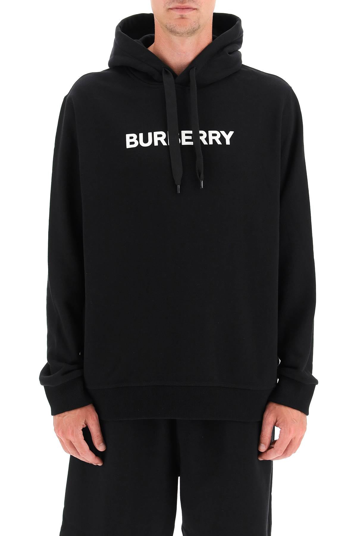 Burberry Logo Hoodie for Men & Women | Classic Cotton Pullover Sweatshirt | Casual Streetwear & Layering Essential