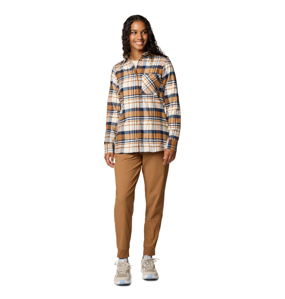 Columbia Calico Basin™ Flannel Long Sleeve Shirt for Women - Soft & Warm Plaid Button-Up Shirt - Perfect for Hiking, Camping & Outdoor Adventures