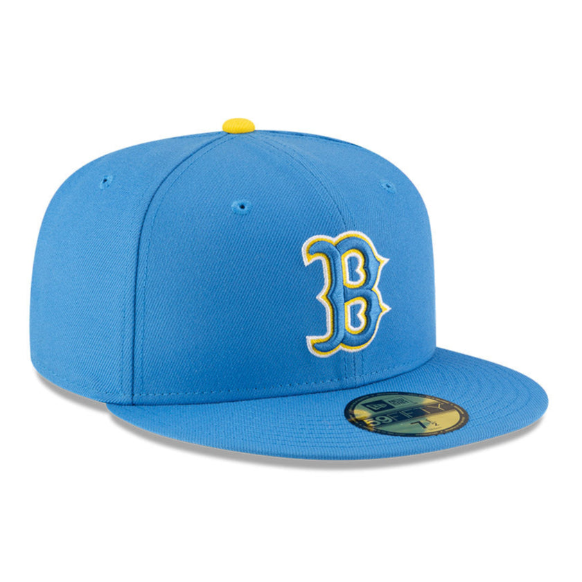 New Era 59Fifty Authentic MLB Boston Red Sox Alternate 2 Baseball Cap - Light Blue | Adjustable Snapback Hat for Men & Women | Perfect for Games, Streetwear & Sports Fans