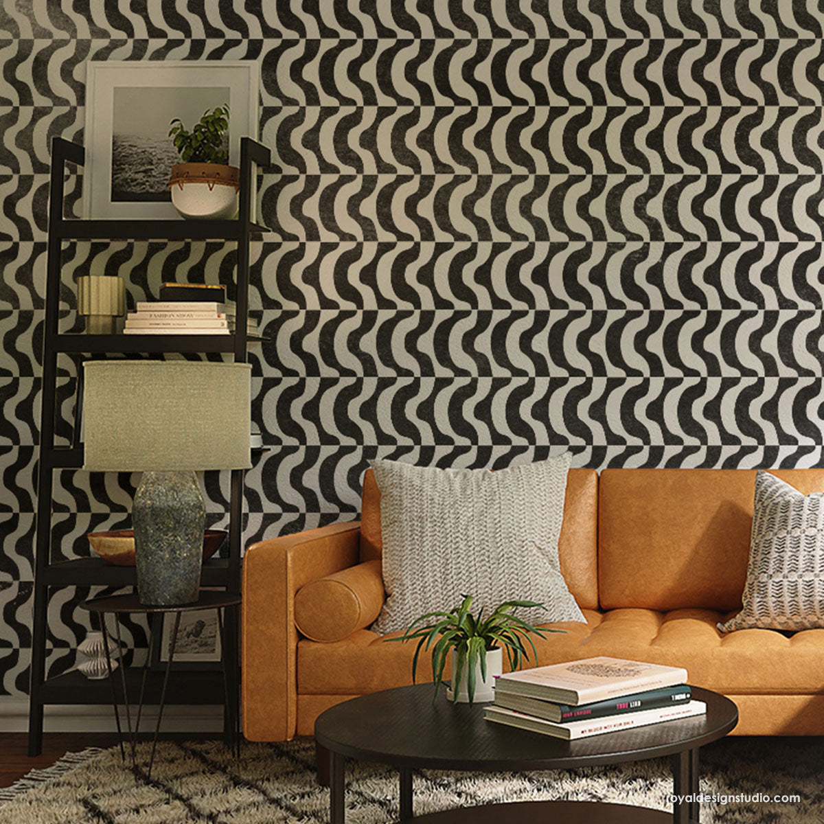 Modern Art Wall Stencil Kit - DIY Home Decor Painting Templates for Creative Wall Designs | Perfect for Living Rooms, Bedrooms & Nursery Accent Walls