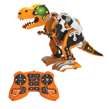 Code+Control Dinosaur Robot: REX - Interactive STEM Toy for Kids | Remote Control Dinosaur with Walking & Roaring Features | Perfect for Educational Play & Birthday Gifts