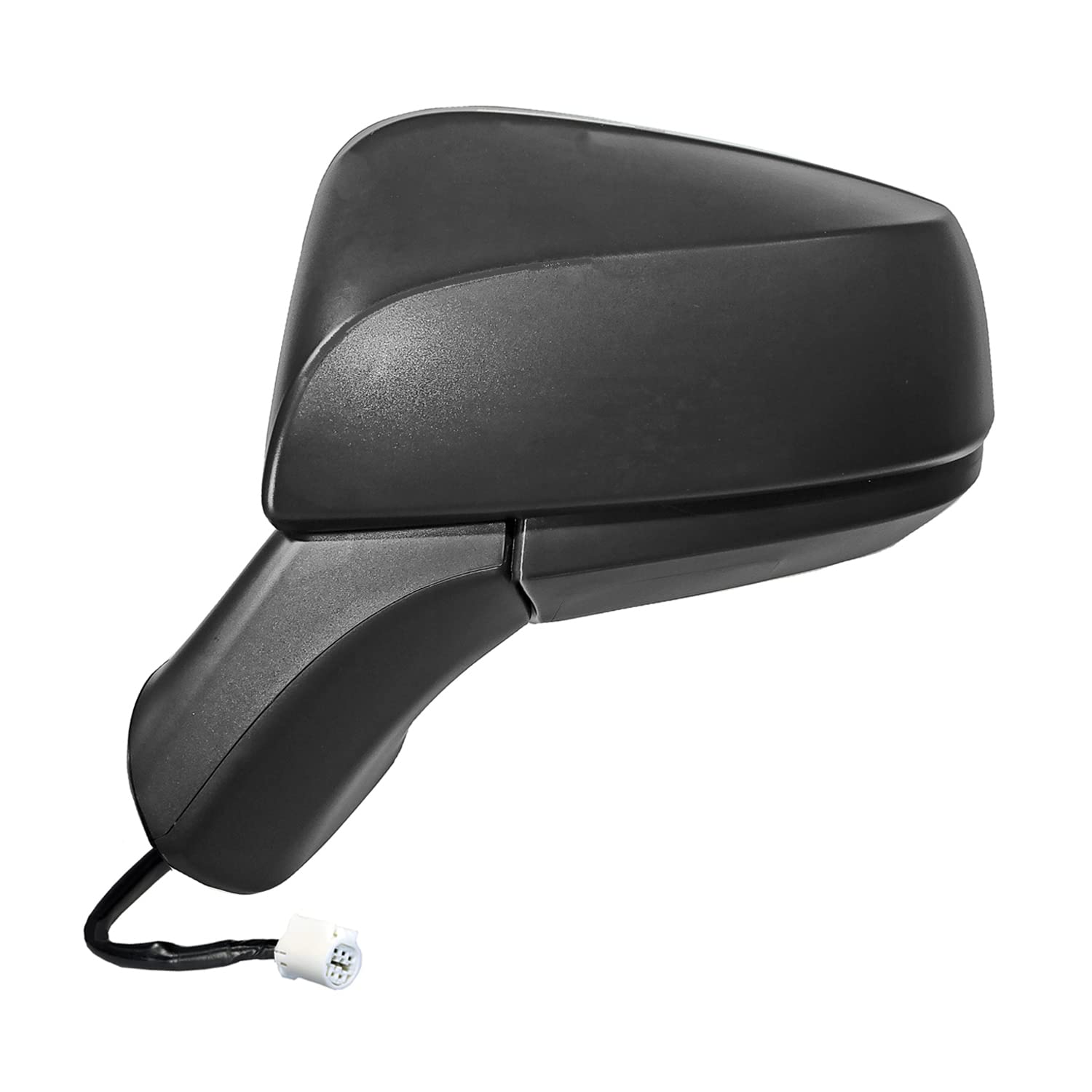 Replacement Driver Side Mirror for Toyota RAV4 & Hybrid Models - Textured Black, Power Folding, No Turn Signal/Puddle Lamp/BSDS/Camera - Perfect for Parking & Highway Driving
