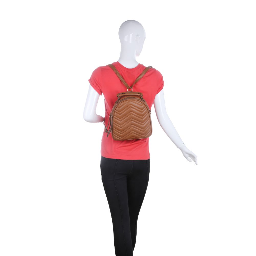 Constance V Stitch Double Zip Backpack - Stylish & Durable Laptop Backpack for Women & Men - Perfect for Work, Travel & School