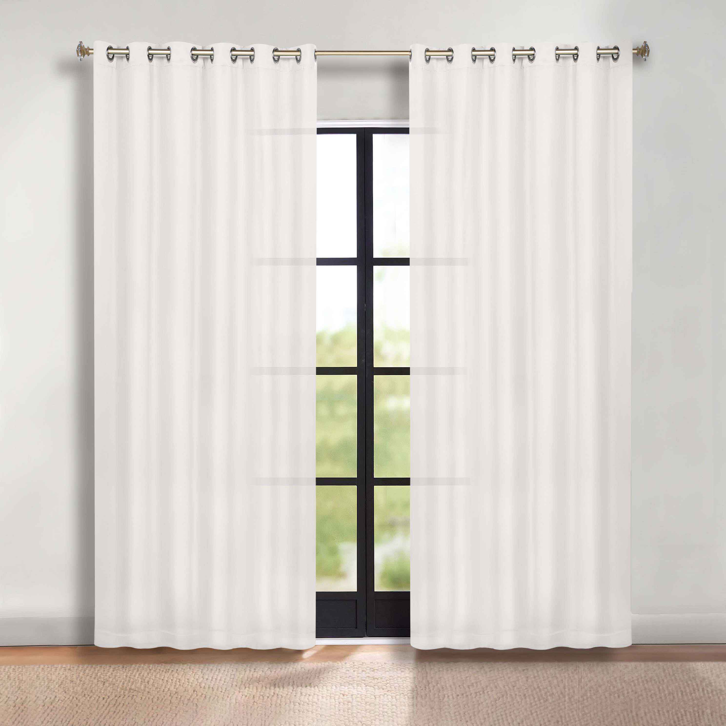 Blackout Curtains Set of 2 - Machine Washable, Room Darkening, Noise Reducing & Thermal Insulated for Bedroom, Nursery & Home Theater