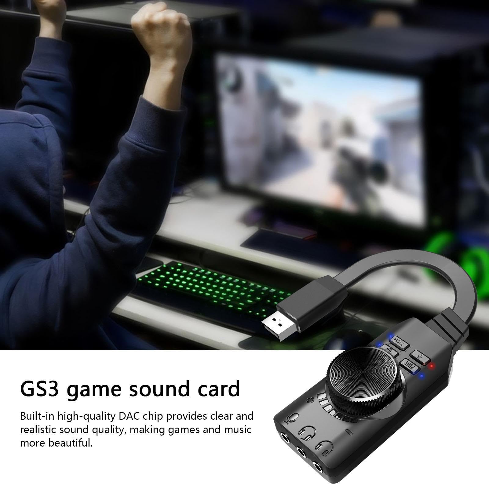Uozonit USB Audio Adapter - Virtual 7.1 Surround Sound USB to Optical Converter with Volume Control | Portable USB Sound Card for Gaming, Streaming & Music | Perfect for League of Legends, Headsets & PC Audio Setup