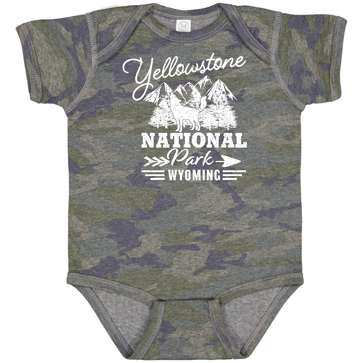 Inktastic Wyoming Yellowstone National Park Baby Bodysuit - Cute Organic Cotton Onesie for Infants & Toddlers - Perfect for Family Vacations, National Park Trips & Outdoor Adventures