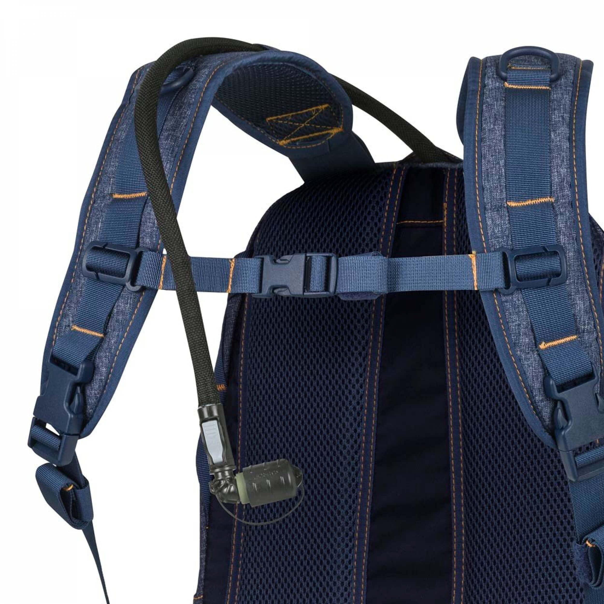 Helikon-Tex EDC Pack Backpack - Durable Tactical Daypack for Outdoor, Hiking & Travel - Melange Black-Gray - Compact Everyday Carry Bag for Work, School & Camping