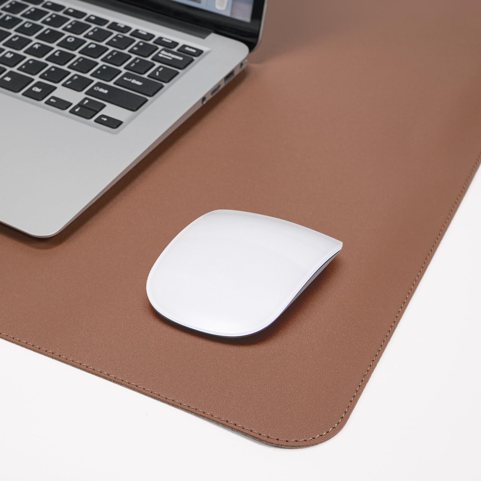 Premium PU Leather & Cork Desk Pad Protector - Large 47