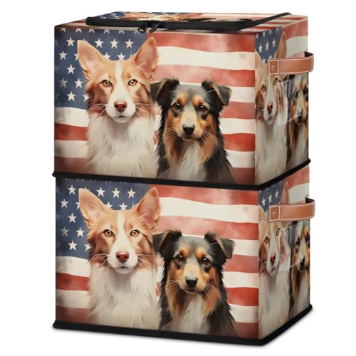 Stripes Dogs Stars