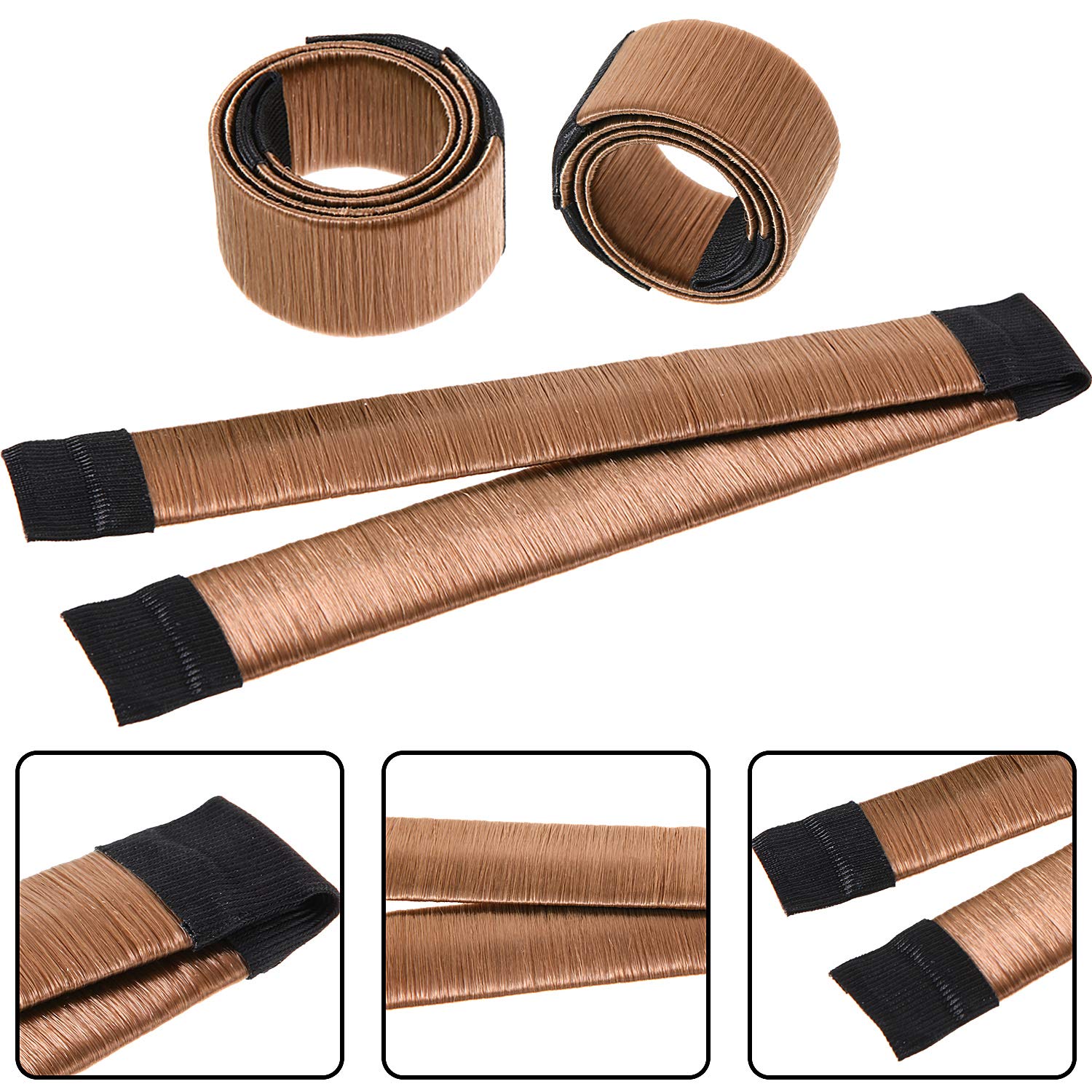Bun Shaper Hair Donut Set with Ponytail Tools, Bobby Pins & Elastic Bands - Perfect for Women and Kids Hairstyles - Great for Parties, Weddings, School and Daily Hair Styling