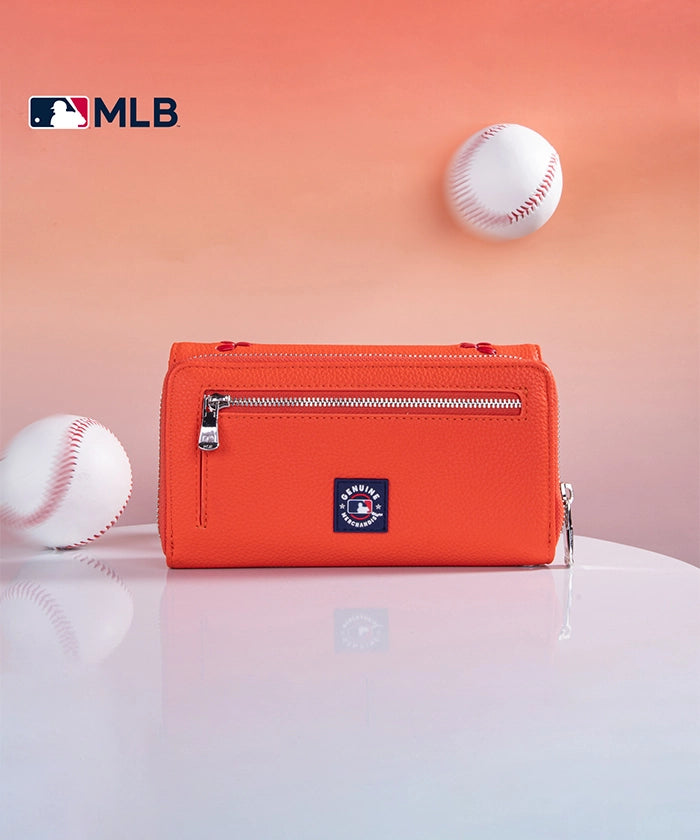 Houston Astros Genuine Leather Wallet for Men - MLB Officially Licensed - Perfect for Gameday, Travel & Everyday Use
