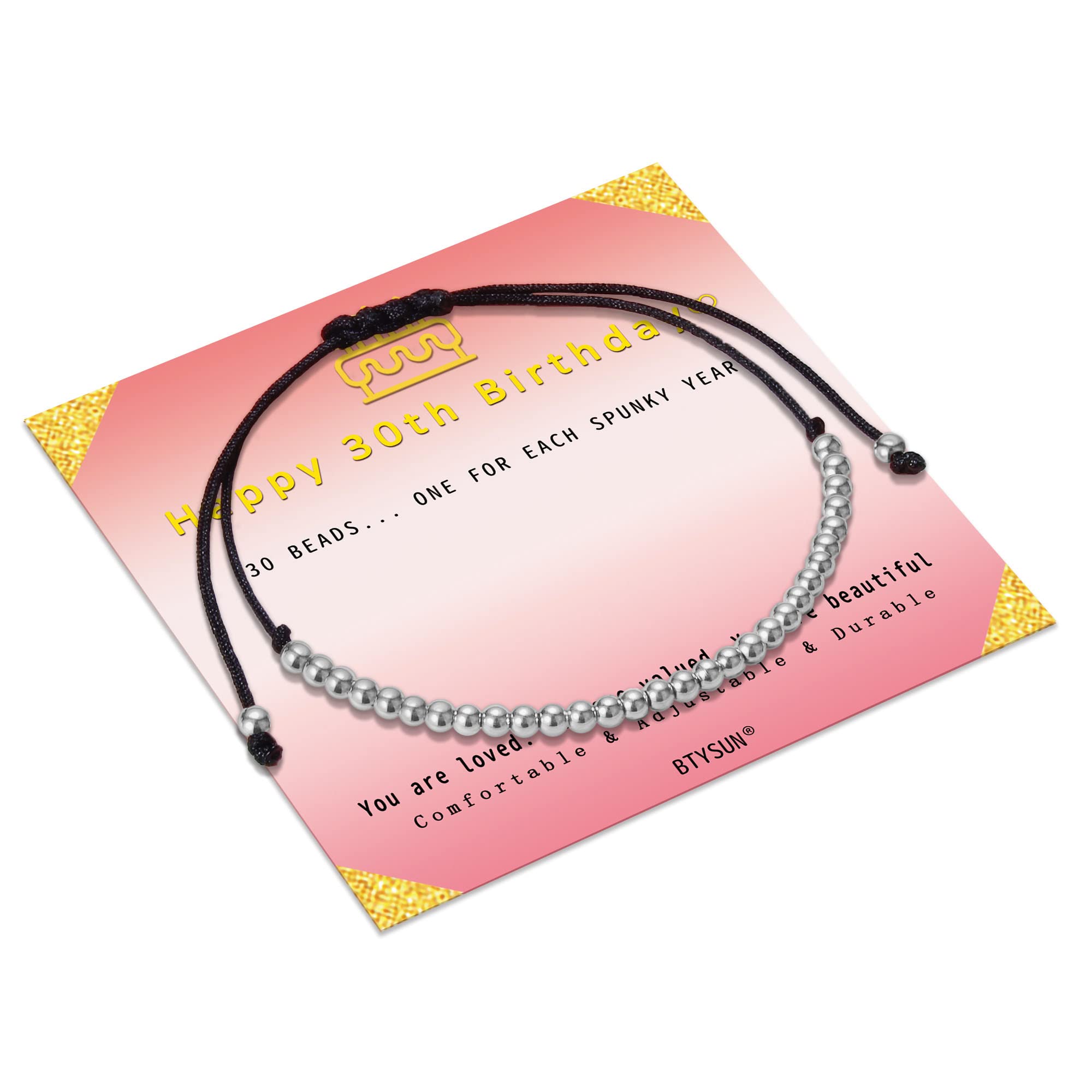 Adjustable Birthday Bracelet for Women - Silver Gold Rose Gold Beaded Jewelry Gift for Teen Girls, Daughter, Girlfriend, Wife, Sister & Best Friend - Perfect for Birthdays, Christmas & Special Occasions