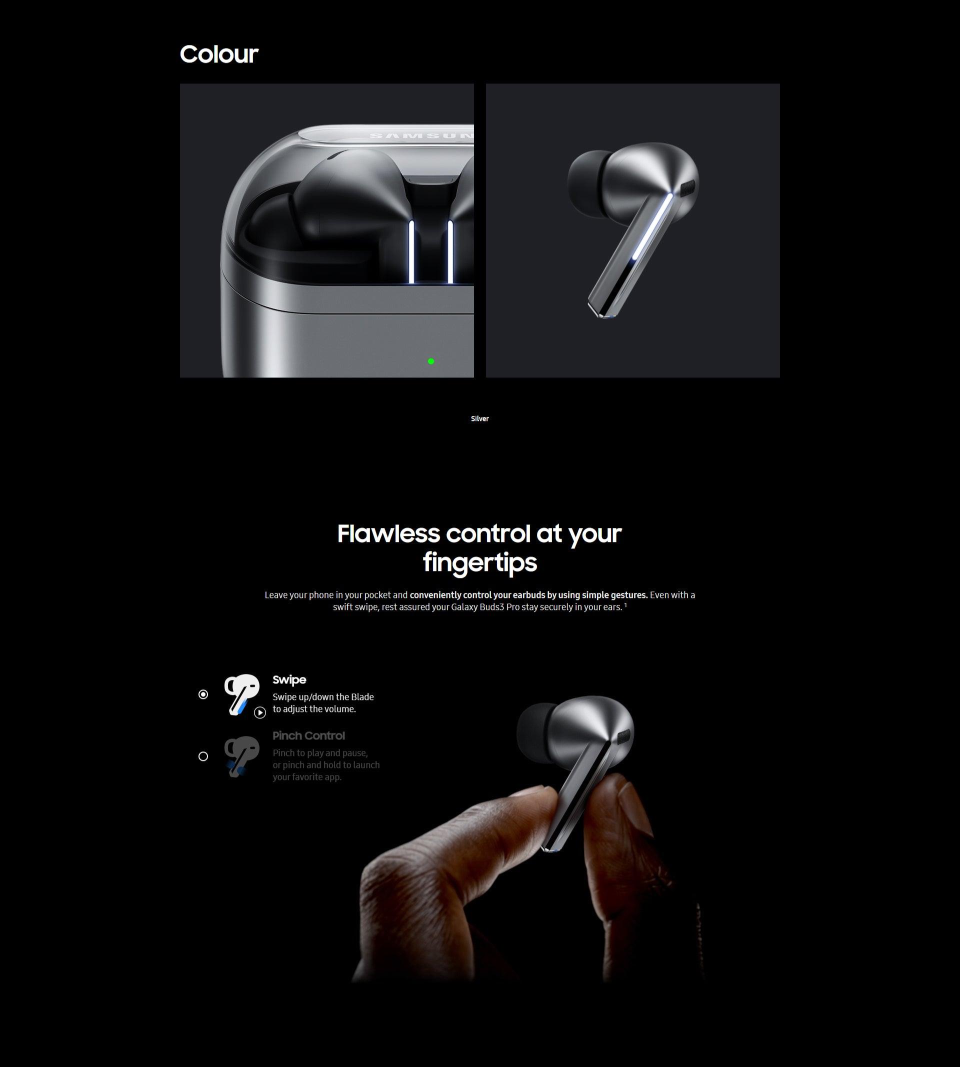 Samsung Galaxy Buds 3 & Buds 3 Pro Wireless Earbuds - Bluetooth Noise Cancelling Headphones for iPhone, Android - Perfect for Workouts, Travel & Daily Use