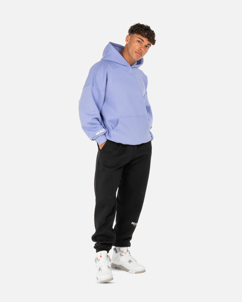 SSS Realism Heaven Logo Sweatpants for Men & Women - Black Comfortable Joggers for Casual Wear, Gym, Lounge & Street Style