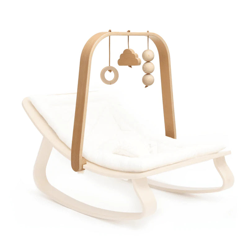 Charlie Crane Levo Arch Wooden Toy Bar - Montessori Baby Play Gym for Sensory Development & Tummy Time - Perfect for Nursery, Daycare & Home Playrooms