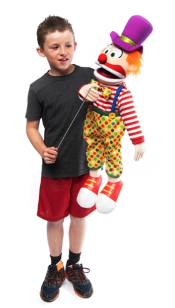 Charlie the Clown Large 75cm Hand Puppet - Premium Puppet Theater Toy for Kids, Storytelling & Interactive Play (Code 31) | Perfect for Birthday Parties, Classroom Activities & Family Entertainment
