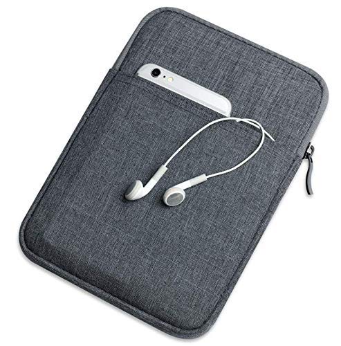Premium Zippered Canvas Tablet Case for Samsung Galaxy Tab A8 10.5/Tab S4 10.5/Tab A7 10.4, iPad 10th Gen/Air 10.5, Acer Iconia One 10.1 - Durable Protective Sleeve (Black) | Perfect for Travel, School & Office Use