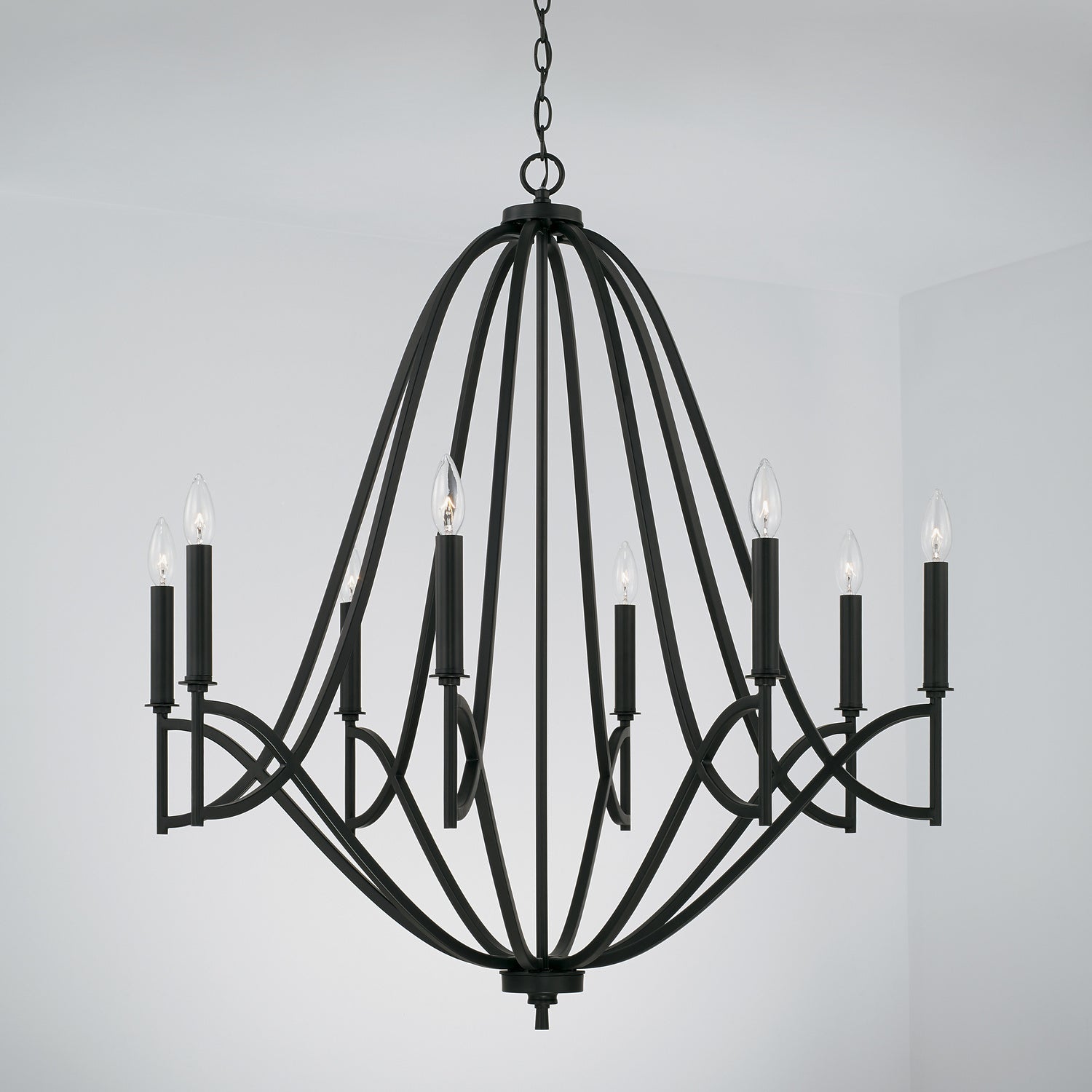 Capital Lighting Eight Light Chandelier - Elegant Crystal Ceiling Fixture for Dining Room, Living Room & Bedroom | Modern Home Decor Lighting