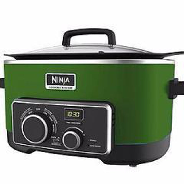 Ninja MC900QGN 4-in-1 Slow Cooker 6 Quart - Green | Programmable Pressure Cooker, Steamer & Sauté Pan | Perfect for Family Meals, Meal Prep & Entertaining