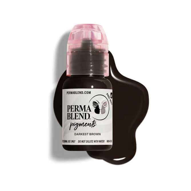 Darkest Brown Permablend - Professional Long-Lasting Eyebrow Tint for Natural Look | Perfect for Salons, DIY Beauty, and Everyday Makeup