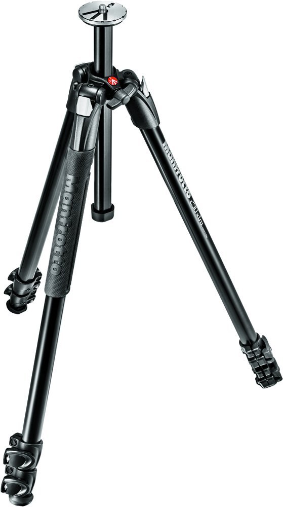 Manfrotto 290 Xtra Aluminum Tripod Kit with Quick Release Plate - Professional Camera Stand for DSLR & Mirrorless Cameras - Perfect for Travel, Photography & Videography