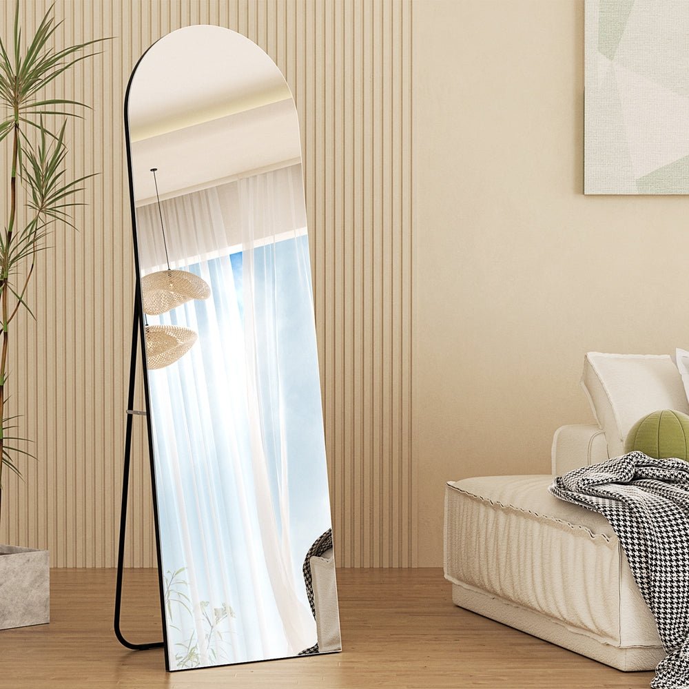 Full Length Floor Wall Mirror - Large Standing Mirror for Bedroom, Living Room, Entryway & Gym - 60x24 Inches - Home Decor & Fitness Use