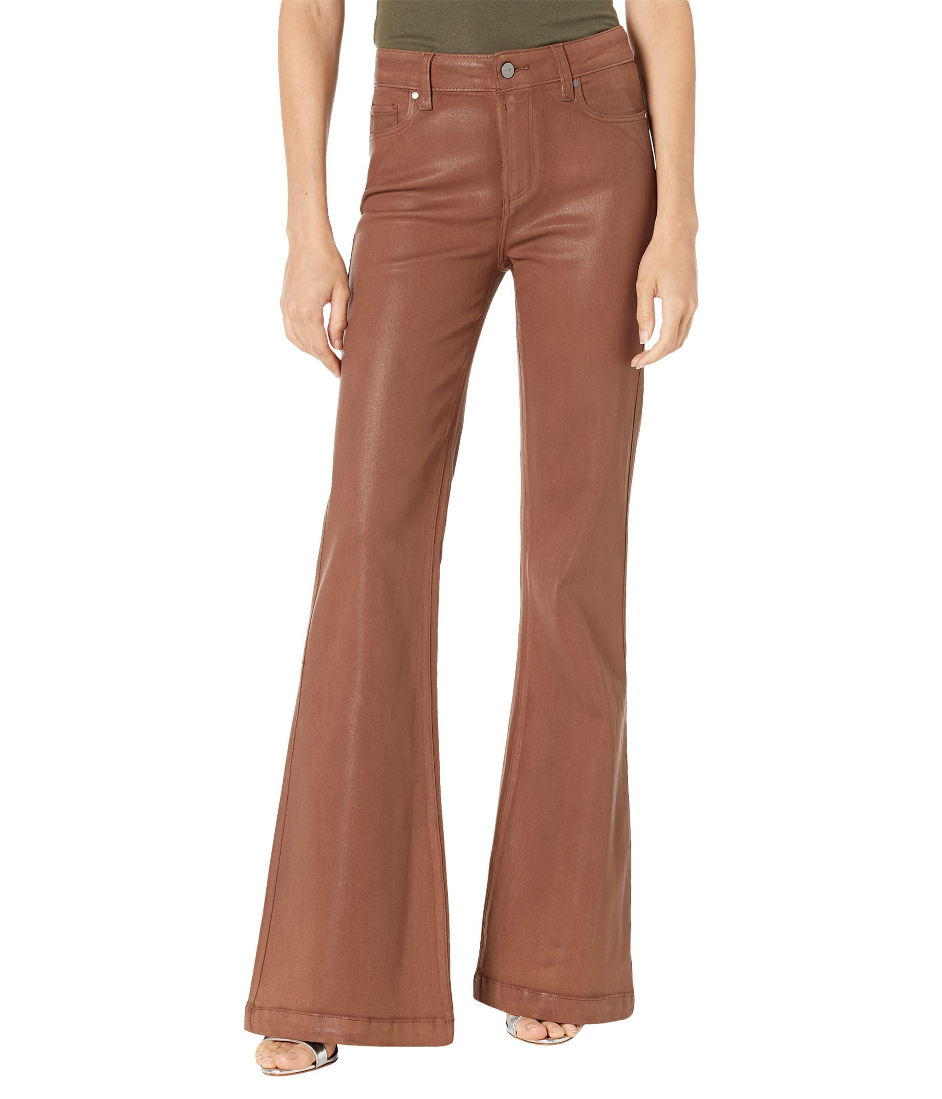 PAIGE Women's Genevieve High-Rise Skinny Jeans - Luxe Coated Denim Pants for Women | Perfect for Night Out, Date Night & Casual Wear