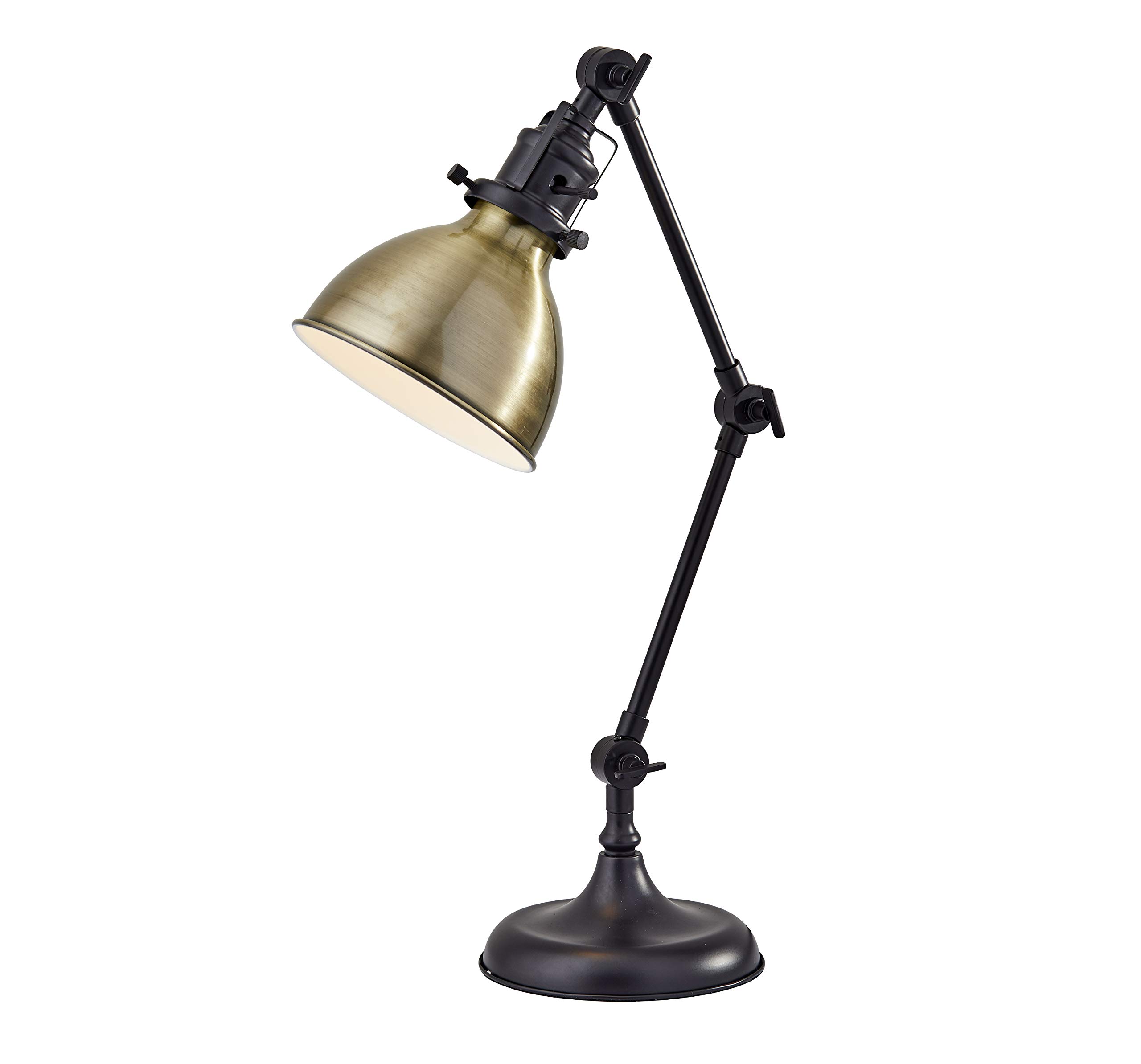 Adesso 3908-26 60-Inch Adjustable Black Desk Lamp with Flexible Gooseneck - Perfect for Home Office, Study, Reading & Workspace Lighting