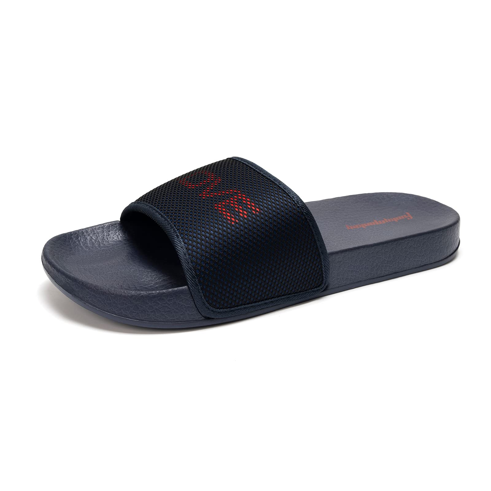 **FunkyMonkey Men's Casual Slide Sandals - Comfortable Indoor/Outdoor Slippers for Beach, Pool & Lounging**