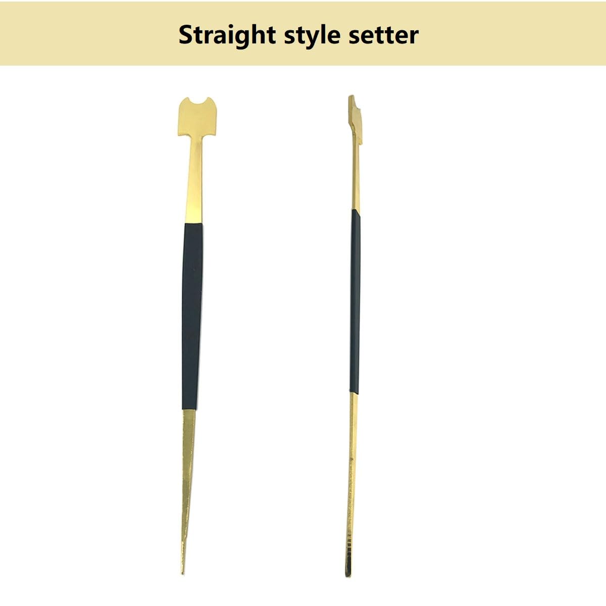 4Pcs Professional Cello Sound Post Tool Set - Straight & S Style Post Setter, Sound Post Gauge & Retriever Clip - Luthier Repair Kit for Cello Installation & Maintenance - Perfect for Instrument Makers & Music Repair Shops