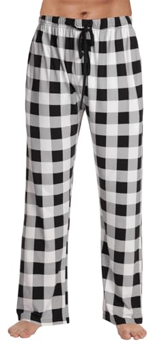 White Buffalo Plaid Polyspandex