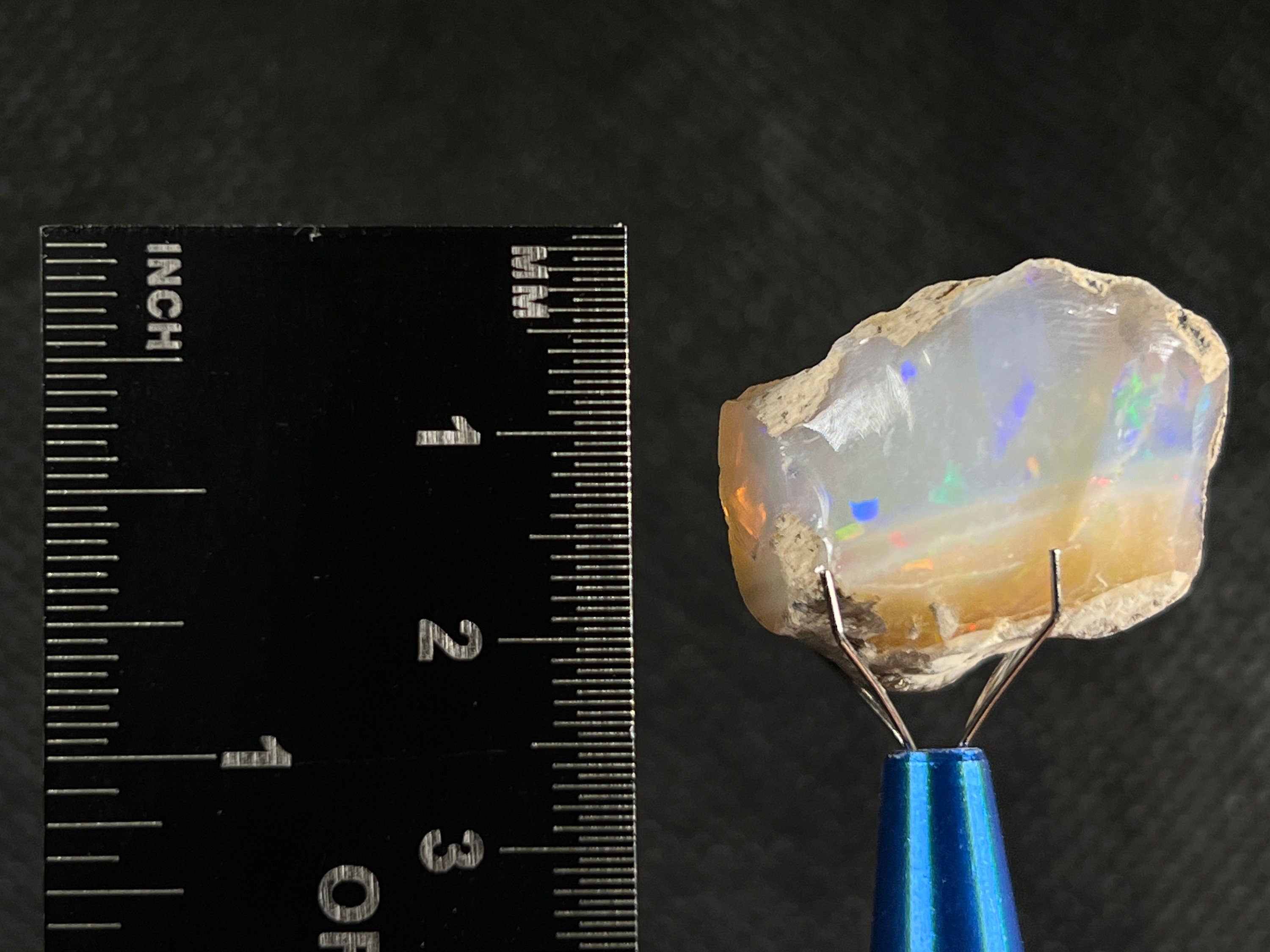 4A+ Welo Opal Raw Crystal - Natural Cutting Grade Opal Gemstone, October Birthstone (50643) for Jewelry Making, Healing & Collecting