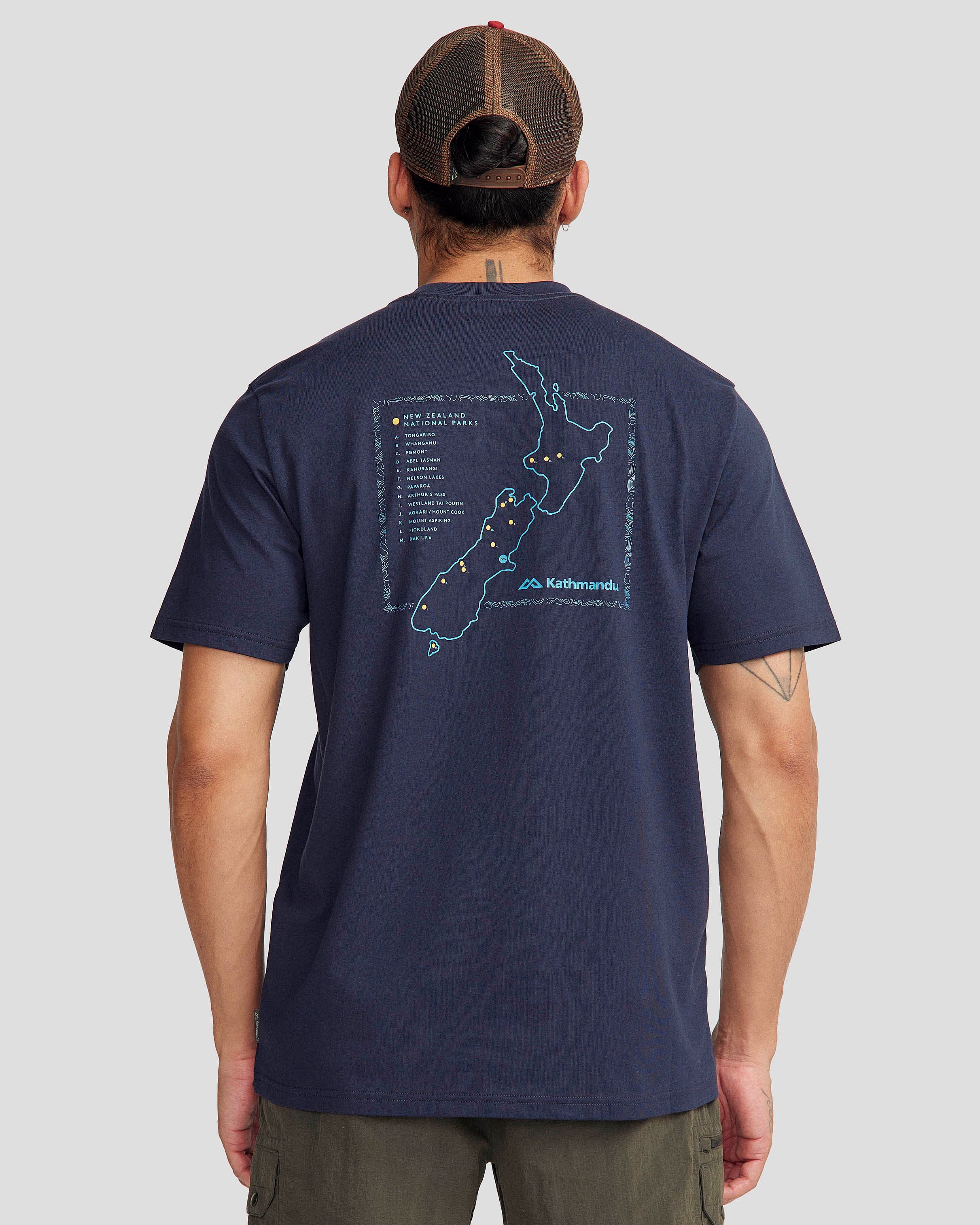 Premium Men's NZ Heritage Organic Cotton T-Shirt - Soft, Breathable & Eco-Friendly - Pure Navy - Perfect for Casual Wear, Gym & Outdoor Activities