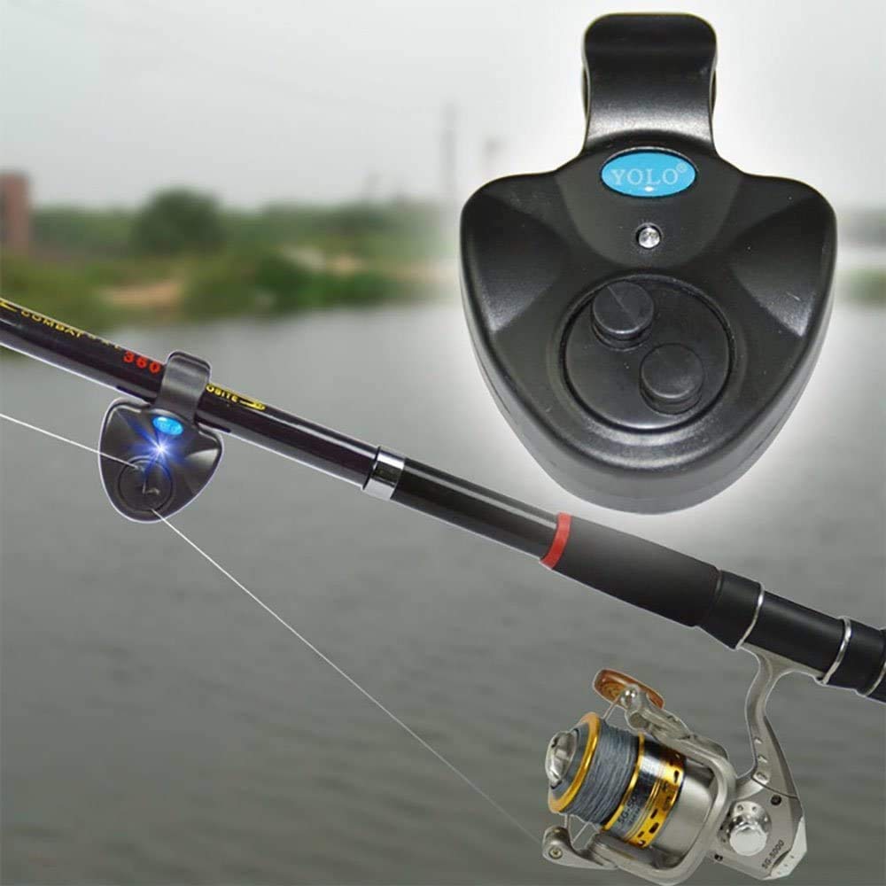 Best Fishing Bite Alarm - Ultra-Sensitive Electronic LED Indicator with Loud Sound Alert & Siren for Day/Night Carp Fishing - Perfect for Rods & Outdoor Fishing Adventures
