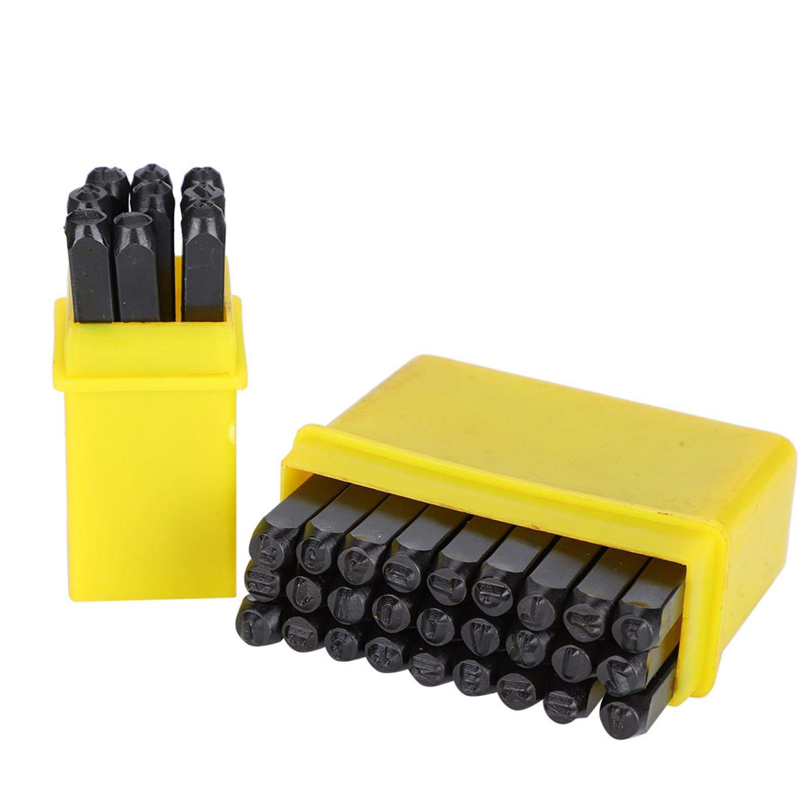 Metal Stamping Punch Tool Set - 36 Pcs Ring Making Kit with Alphabet Letters & Numbers (5mm) for Jewelry Crafting, DIY Metal Marking - Perfect for Custom Rings, Bracelets & Personalized Gifts