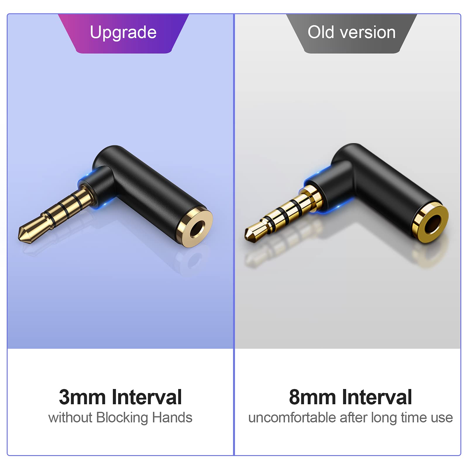 CableCreation 3.5mm Audio Adapter - TRRS Stereo Headphone Jack Male to Female Extension Cable - Compatible with iPhone, Android, Headphones, Tablets, Speakers & Gaming Controllers - Perfect for Home Theater, Office & Travel Use (Black)