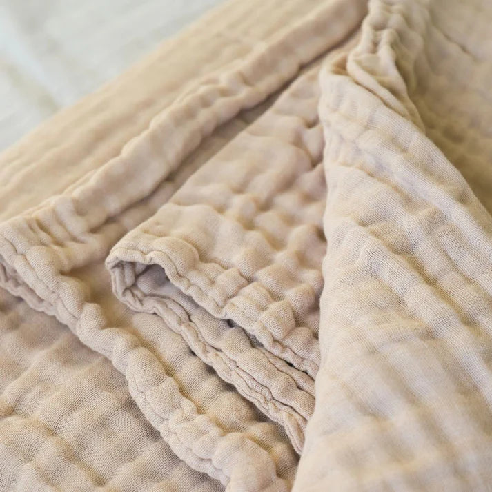 Soft and Breathable Cotton Muslin Blanket for Babies | Organic Fibre for Good Swaddle Wrap | Perfect for Nursery, Swaddling & Stroller Use
